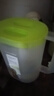 茶花（CHAHUA） 冷水壶塑料家用凉水壶果汁壶大容量杯子耐热耐高温凉水杯茶壶 绿色【带刻度】 2200ml 实拍图