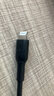贝尔金（BELKIN）苹果数据线 PD快充 Type-C转Lightning充电线 MFi认证 iPhone手机充电线 1米黑色 CAA003 实拍图