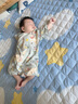 舒贝怡2件装婴儿衣服夏季薄款薄款新生儿连体衣短袖哈衣宝宝爬服蓝绿66 实拍图