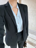 伯德小姐黑色正装西服女士职业小个子面试穿搭公考高级感西装外套 实拍图