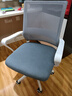 忆琳居电脑椅家用舒适办公椅子书桌椅学生家用靠背会议座椅宿舍学习久坐 【滑轮款】海绵款-白框灰网 实拍图