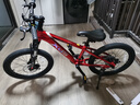 喜德盛青少年自行车童车中国风20/22寸铝架碟刹变速6-10男女孩山地车 20寸金属红/镭射银-内走线 实拍图