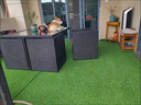 清雅草坪仿真草皮假草围挡户外装饰幼儿园儿童游乐场假草坪人造假草坪 15mm工程加密加厚草 实拍图