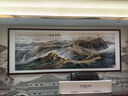 菲伦美国画山水画聚宝盆客厅装饰画办公室挂画风景靠山图书房茶室壁画 聚宝盆锦绣山川 48*118cm相纸+典雅红褐实木框 实拍图