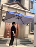 蚁伽 户外遮阳伞 户外伞庭院伞 防晒摆摊伞沙滩伞雨伞 2.5米蓝色方伞 实拍图