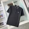 皮尔卡丹（pierre cardin）夏季新款高端翻领短袖t恤男士冰丝半袖针织休闲polo领衫男装上衣 黑色 XL 推荐【121-140斤】 实拍图