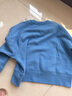 无印良品（MUJI）女式 紧密编织 运动衫 女士 女款 卫衣 圆领短款春季女装 上衣 萨克森蓝 M （ 160/84A） 实拍图