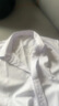 妄潮胖子大码长袖衬衫男士韩版修身免烫商务正装衬衣男纯色短袖衬 【高质量凉爽短衬】白色 XL 建议体重115-125斤 实拍图