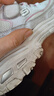 斯凯奇（Skechers）女鞋秋冬小白鞋蕾丝休闲运动熊猫鞋黑色增高厚底老爹鞋11959 白色/WHT 39 尺码偏小半码，建议选大半码 实拍图