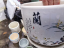 裕轩堂花盆陶瓷家用吊兰蝴蝶兰绿萝带托盘大号个性阳台简约多肉室内套装 B577组合（四个中号） 中等 实拍图