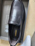 奥康（Aokang）男鞋套脚商务休闲皮鞋男士牛皮软底一脚蹬皮鞋黑色44码 实拍图