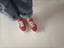 回力女鞋帆布鞋女秋季学生一脚蹬懒人休闲平底板鞋时尚百搭情侣运动鞋 铁锈红米 【元气配色】 38 实拍图