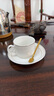 Edo陶瓷咖啡杯套装乔迁新居新婚生日搬家礼物描金办公茶杯杯碟勺礼品 实拍图