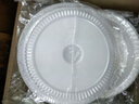 特美居（temeiju）一次性盘子塑料装菜硬质家用酒席加厚菜碟菜盘透明圆形盘野餐 实拍图