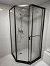 九牧（JOMOO）【定制】极窄小户型钻石移门整体淋浴房一体式淋浴隔断玻璃门E13 雅黑光玻1000*1000*2000 实拍图