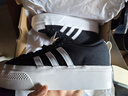 adidas NIZZA PLATFORM厚底增高运动帆布鞋男女阿迪达斯三叶草   一号黑/白   38 实拍图