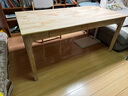 唛木良品实木书桌学习电脑桌长桌全实木办公桌子X2025原木色1.6m 实拍图