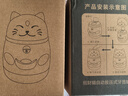 新年招财猫按压式牙签筒客厅高颜值自动弹出牙签盒卡通国潮牙签罐 红色 实拍图