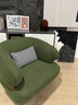 映巢（YINGCHAO）美式单人沙发椅家用小户型客厅卧室阳台休闲接待会客灯芯绒懒人椅 经典黑色油蜡皮【送靠枕】 实拍图