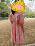 G.duck女童连衣裙夏装2026新款夏天儿童洋气公主裙夏季女孩纯棉裙子大童 粉色 +升级面料 160 实拍图