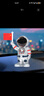 迪加伦 网红款 太阳能宇航员汽车摆件挥摇中国旗手太空人创意可爱公仔男女车载车内装饰挂件用品送礼 银色 实拍图