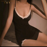 洛蔓希 情趣内衣女 诱惑性感睡衣女吊带裙居家服女简约蕾丝情趣睡裙丁字裤套装 实拍图