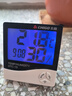 志高（CHIGO）温度计室内 家用温湿度计高精度电子室温计时钟干湿温度计 HTC-1S 实拍图
