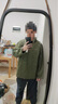 马登工装 美式复古甲板服恶劣天气短款轻户外夹克外套男宽松连帽卫衣 军绿色 XL 实拍图