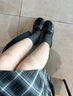 断码清仓真皮小皮鞋女鞋平底软底黑色一脚蹬乐福鞋平底单鞋 38 实拍图