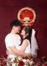 缔晶头纱领证求婚新娘头饰拍照表白登记蓬蓬纱装饰白色头纱儿童头纱 蝴蝶结卷边头纱-发夹款 实拍图