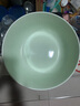 釉下彩奶油风碗家用套装陶瓷米饭碗创意餐具套装个性新款面碗汤碗 奶绿8英寸汤碗1个装 实拍图