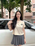 班尼路（Baleno）100%纯棉短款短袖t恤打底衫女2025夏季女装新款甜美可爱内搭衣服 实拍图