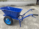 顺和独轮车农用小推车工地单轮手推车推沙泥土垃圾搬运车运输车翻斗车 充气双轮翻斗车刹车款 实拍图