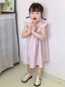 班喜迪女童连衣裙夏装2026新款洋气女宝宝公主裙夏季儿童背心裙子小童装 紫色 120 实拍图