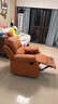 太空舱躺摇转多功能休闲懒人椅现代简约座椅家具小沙发 橙色 一人位 95cm 功能单位沙发 实拍图