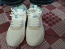 特步（XTEP）女鞋冬季皮面防水跑步鞋2025新款冬休闲老爹鞋轻便保暖运动鞋子女 帆白/米色/夕雾蓝 40 实拍图