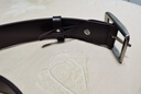 牛当家（cattlesboss）皮带礼盒男纯钛头层牛皮腰带男针扣3166 深咖色3.7 110cm 实拍图