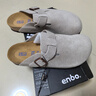 ENBO软木拖鞋女舒适包头拖鞋勃肯鞋女士拖鞋情侣款 灰色 39 实拍图