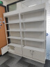 沐意 货架展示架化妆品展示柜现代简约精品展柜陈列柜超市置物架 白架+暖白色【层高可调节】 100长*30宽*213高 实拍图