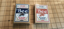 Bee扑克牌纸牌美国原装小蜜蜂no92红色蓝色组合装共2付德州扑克牌 实拍图
