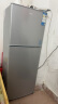 奥克斯小冰箱家用小型迷你冷藏冷冻两用出租房宿舍用节能省电寝室办公室电冰箱 【全国联保】BCD-112A216D银【节能省电】 实拍图