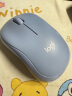 罗技（Logitech）M221 轻音鼠标 无线鼠标 办公鼠标 对称鼠标 带无线微型接收器 雾霭蓝 实拍图