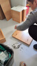 京晴家居（TSING FURNITURE）窄床头柜小型尺寸柜子迷你简约现代置物储物卧室简易夹缝床边柜 生态板北欧枫木色三抽30cm 晒图有礼 实拍图