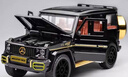 中精质造大号合金车模型1:18巴博斯G800仿真大G奔驰喷雾玩具越野汽车玩具 1/36奔驰大G黑金纪念版-四开门 实拍图