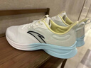安踏（ANTA）男鞋运动鞋男氢跑4新款网面透气休闲鞋子男户外鞋缓震跑步鞋男 象牙白/氧气蓝 【秋冬网面】 42 实拍图