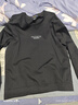 罗蒙（ROMON）卫衣男秋季大码长袖T恤户外运动休闲外套打底衫上衣UP89黑色4XL 实拍图