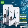 递乐 金属铁镂空书立夹/学生书立架/书夹/书靠/书挡/书板创意办公文具用品2片/副 2501铁塔款 实拍图