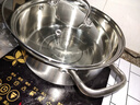 特厚汤锅304不锈钢电磁炉专用气灶煮加厚双耳火锅家用锅l食品级 【304材质加厚】鸳鸯 28cm 实拍图