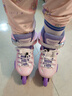 乐秀（ROADSHOW）轮滑鞋儿童专业可调滑冰鞋男女童初学者轮滑鞋3-6-12岁RX1S溜冰鞋 粉紫单鞋【送轮滑包大礼包】 M 中码(32-35适合4-7岁) 实拍图