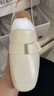 百丽（Belle）海鸥米色乐福鞋女2025春新商场同款通勤百搭鞋D7D1DAA5 黑色 36 (230mm) 实拍图